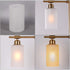 Giluta Frosted Seeded Glass Shade Cylinder Glass Lamp Shade Replacement, Modern Style Wall Sconce Pendant Lamp Shades with 1-5/8 Inch Fitter (A00008)