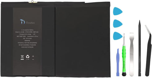 Replacement Battery for iPad 5/iPad 6/iPad 7/ipad 8/iPad air, Teseko Battery Kit with Repair Tools Compatible with A1822, A1823,A1474, A1475,A1476,A1893,A1954,A2197,A2200,A2198,A2270,A2428,A2429,A2430