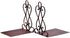 Artkingdome 1 Pair Luxury Old School Bookends Retro Organizer Books End Stand Desk Holder Racks Non-Skid Bookcase Library Decorative Bookend Gift w/Padding