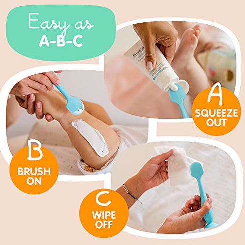 Bumco Diaper Cream Spatula - Baby Bum Brush for Butt Paste Diaper Cream, Baby Butt Cream Diaper Cream Applicator, Butt Spatula Baby Necessities, Diaper Cream Brush, Blue