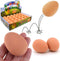 Liberty Imports Bulk Set of 24 Pcs Bouncy Eggs Realistic Fake Rubber Bouncing Balls (Brown)