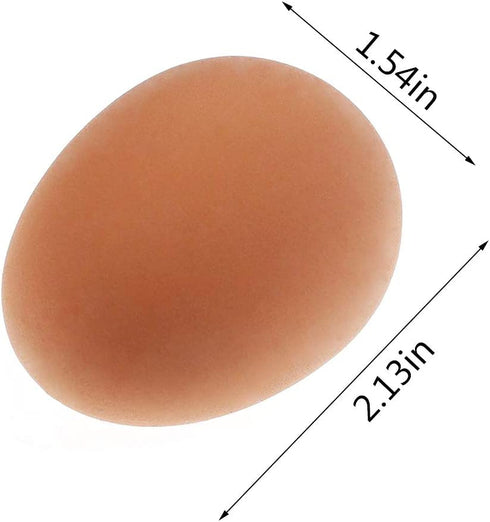 Liberty Imports Bulk Set of 24 Pcs Bouncy Eggs Realistic Fake Rubber Bouncing Balls (Brown)
