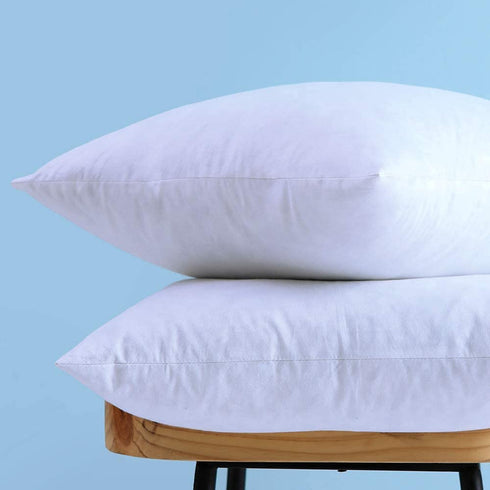 Set of 2, Cotton Fabric Two Pillow Inserts, Feather and Down Throw Pillow Inserts, Decorative Pillows Inserts, Have Many Different Sizes, Please Choose The Suitable Size Pillow Inserts, 18X18 Inches