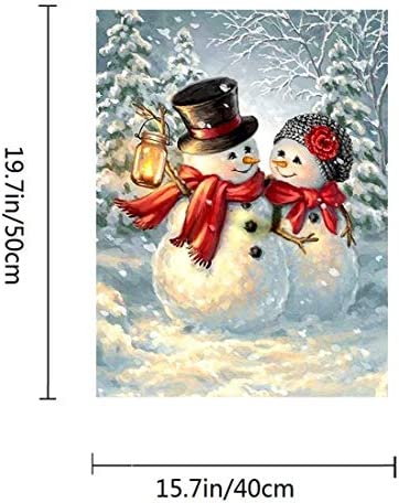 ACANDYL Paint by Number Snowman DIY Painting Paint by Number Kits for Adults Kids Christmas DIY Canvas Painting by Numbers Acrylic Painting Arts Craft Decoration for Home Christmas Snowman 16x20 in