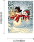 ACANDYL Paint by Number Snowman DIY Painting Paint by Number Kits for Adults Kids Christmas DIY Canvas Painting by Numbers Acrylic Painting Arts Craft Decoration for Home Christmas Snowman 16x20 in