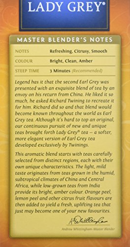 Twinings Lady Grey Tea, Tea Bags, 1.41 oz, 20 ct