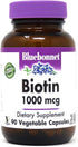 Bluebonnet Nutrition Biotin 1000 Mcg Vegetable Capsules, Biotin is a B Vitamin That Helps Make Keratin, Vegan, Vegetarian, Non GMO, Gluten Free, Soy Free, Milk Free, Kosher, 90 Vegetable Capsules