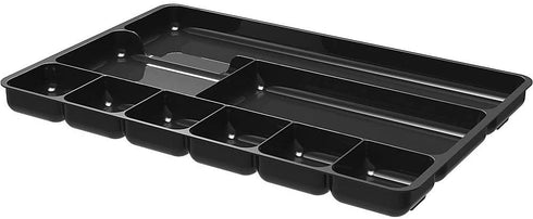 Deflecto 38104 Sustainable Office Desktop Organizer, 1" x 14" x 9", Black