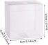 BENECREAT 30 Pack 3x3x3 Inches Plastic Party Favor Box for Valentine's Day Choclates and Wedding Party Candy Cookies Favors
