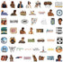 Outer Ban_ks Vinyl Stickers 101 Pcs Party Supplies Vinyl Waterproof Sticker Aesthetic Stickers Mobile Phone Stickers for Phone Case Laptop Water Decoration(Outer Ban_ks Tv)
