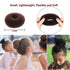 Extra Small Hair Bun Maker for Kids, 6 PCS Chignon Hair Donut Sock Bun Form for Girls, Mini Hair Doughnut Shaper for Short and Thin Hair (Small Size 2 Inch, Dark Brown)