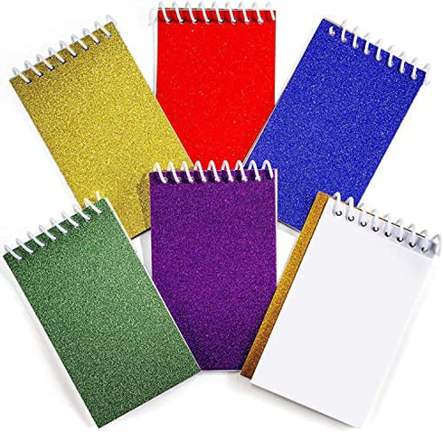 Mini Prism Spiral Notepads - (Bulk Pack of 24) Small Pocket Mini Notebooks for Kids, 2.5 Inch x 3.6 Inch - 20 Sheets Per Book, Top Bound Spiral Memo Note Pads for Party Favor Gifts and Goodie Bags