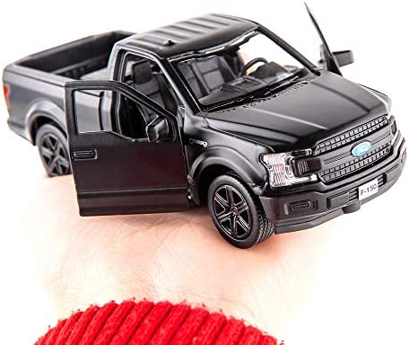 TGRCM-CZ 1/36 Scale F150 Pickup Truck Casting Car Model, Zinc Alloy Toy Car for Kids, Pull Back Vehicles Toy Car for Toddlers Kids Boys Girls (Black)