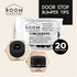 Door Stop Bumper Tips - 20 Pack Black Silicone Rubber Replacement Stopper Ends with Universal Fit by ROOM STARTERS