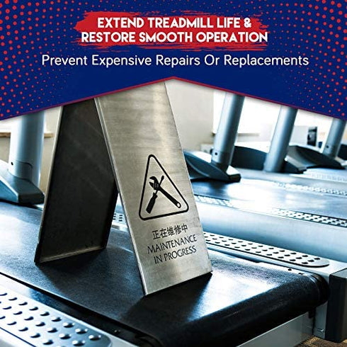 Treadmill Belt Lubricant | 100% Silicone | USA Made | No Odor & No Propellants | Applicator Tube for Full Belt Width Lubrication at a Controlled Flow-So Easy