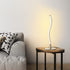 DLLT Spiral Design LED Table Lamp, Modern Desk Lamp Warm White 3000K Bedside Lamps of Metal Base, 1.52m Cable 6W 350LM Nightstand Lamps for Bedroom, Office, Living Room, Home Decor
