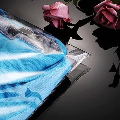 9 X 13 Inch Clear Poly Bags resealable Tshirt Bags Self Seal Cellophane Bags Adhesive Mail Bags for Packaging Clothing Shipping Small Business Boutique()