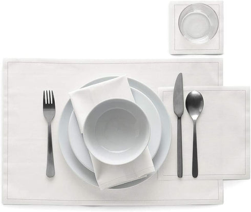 My Drap Basics Cotton Cocktail Napkin, 50 Per Roll, Cream, 4.3 x 4.3 Inch