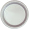 Hanna K. Signature Collection Round Plates-10 | Silver | Pack of 50 Plastic Plate, 10 inch