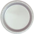 Hanna K. Signature Collection Round Plates-10 | Silver | Pack of 50 Plastic Plate, 10 inch