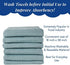 Linen and Towel Set of 6 Kitchen Towels, Super Absorbent 100% Cotton Dish Towel for Drying Dishes, Dish Cloth, 18 x 28 in, with Hanging Loop, Waffle Weave Bar Towels & Tea Towels, Turquoise