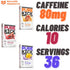 Pure Kick Energy Drink Mix Packets With Caffeine - Variety Pack | 3 Flavors - 2 Boxes Each | Mango Acai, Blood Orange, Black Cherry Pomegranate | Bundled with Ballard Hard Candy Recipe Card