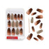 Gold Finger Gel Glam Design Nail Press On Nails, Gel Nail Kit, Polish Free Manicure Long Length (GD18)