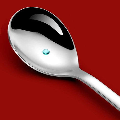 btdeal Christmas Spoons with Gift Box, Stainless Steel Stirring Spoon Tea Spoon Coffee Spoon with Christmas Pendant for Xmas Party Tableware Decor, 6pcs/Set (Silver)