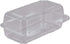 The Bakers Pantry cake roll container Clear Hinged Lid disposable 9"x 5 great for Loaf Deep Cookies plastic containers disposable donut cookie sandwich clamshell containers for food (Pack of 50)