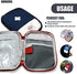 Empty First Aid Bag Emergency Kit - 2Pcs Travel Size Survival Kit Small Medicine Bag Office First Aid Kit Paramedic Bag Outdoor First Aid Kit for Car - Home First Aid Bags Empty Medicine Bag - BURIUS