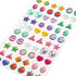 AUGSUN 240 Piece Sticker Earrings 3D Gems Sticker Girls Sticker Earrings Self-Adhesive Glitter Craft Crystal Stickers