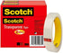Scotch Brand Transparent Tape, Engineered for Office and Home Use, 3/4 x 2592 Inches, 3 Inch Core, Boxed, 2 Rolls (600-2P34-72),Clear