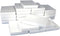 White Swirl Cotton Filled Jewelry Box #75 (Pack of 10)