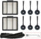 Lemige 10 Pack Replacement Filter Side Brush for Shark ION Robot Vacuum R85 RV850 S86 S87 S88 R71 R72 R75 RV761 RV771 RV871 AV751 AV752 AV753, 1 Main Brush & 2 Filters & 6 Side Brushes & 1 Clean Brush