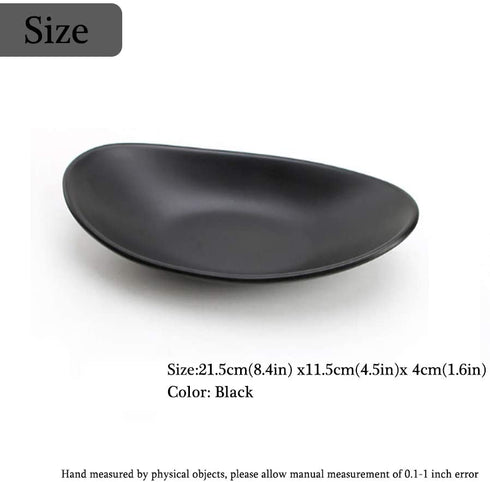 Black Ring Dish Centerpiece Jewelry Tray Key Tray Organizer for entryway, Dresser Decor Key Dish Jewelry Bowl Decorative Dish (Oval)