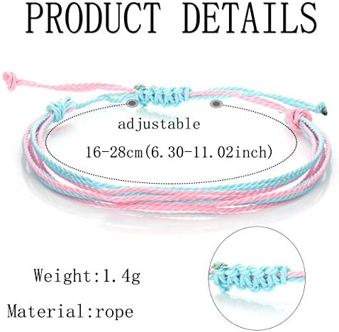 Subiceto 12 Pieces Multicolor String Handmade Braided Bracelet Strand Waterproof Bohemian Bracelets for Women Boho Handcrafted Jewelry Set