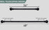1 Inch Adjustable Curtain Rod Set-Black Curtain Rods for Windows 34 to 68"- Sturdy Single Drapery Rod for Sliding Door, Bedroom, Kitchen,Living Room (With 2 Brackets)