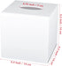 Kamehame Tissue Box Cover Square Acrylic Tissue Holder 5.5x5.5x5.5 Inch White Dryer Sheet Holder Container Tissue Dispenser for Home Bathroom Kitchen and Office