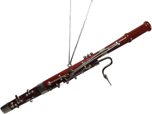 Broadway Gifts 6.9" Burgundy Bakelite Bassoon Ornament Decoration