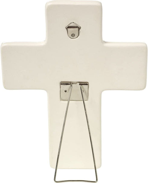 Precious Moments, Jesus Loves Me, Ceramic Cross, Girl, 164464