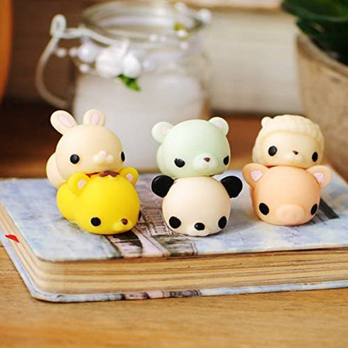 POKONBOY 30 PCS Squishies Mochi Squishy Toys, Mini Kawaii Squishy Animals Squeeze Stress Relief Toys Easter Basket Stuffers Easter Theme Party Favors Squishy Easter Egg Filler for Kids