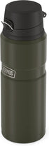 THERMOS Stainless King Vacuum-Insulated Drink Bottle, 24 Ounce, Matte Green