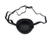 UPSTORE 1PCS Black Unisex Concave Shape Single Eyepatch Amblyopia Corrected Visual Acuity Recovery Eye Patch Cover Pads with Adjustable Strap for Lazy Eye/Amblyopia/Strabismus (L)