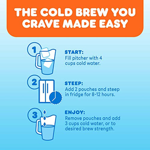 Dunkin' Cold Brew Ground Coffee Packs, 8.46 Ounce Bag