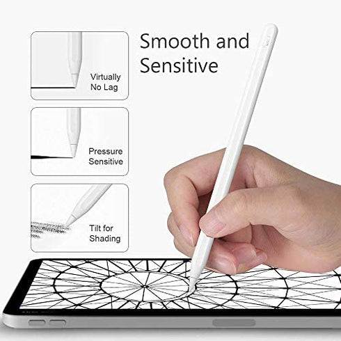 Tips Replacement for Apple Pencil 1st Gen & 2nd Generation, Pen Nibs for iPad Pro (2 Pack)