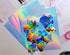 22 Sheets 8.5 x 11 Inches Printable Holographic Vinyl Sticker Paper Rainbow Sticker Paper For Inkjet & Laser Printer Quick Dry Sticker Paper Cricut Compatible