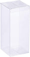 BENECREAT 20 Pack 2.7x2.7x6.3" Plastic Boxes Rectangle Plastic Party Favor Boxes for Wedding Party Treat Candy Cupcakes