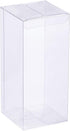 BENECREAT 20 Pack 2.7x2.7x6.3" Plastic Boxes Rectangle Plastic Party Favor Boxes for Wedding Party Treat Candy Cupcakes