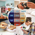 Total 1800yds SewingThread 12 Pcs Thread Spool,150Yds Each witn Buttons Sets for Sewing, Single Needle,Machine Embroidery