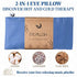 Lavender Eye Pillow 2-in-1 - Eye Pillow for Sleeping - Microwaveable Weighted Eye Pillow - Meditation and Relaxation Gift - with Flaxseed & Lavender Seeds - Stress Relief Anxiety and Migraine Relief
